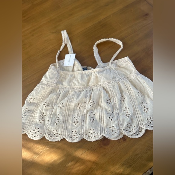 NWT AE Cream Eyelet Camisole - Picture 5 of 6